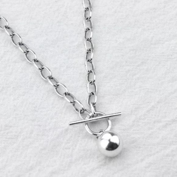 20” NEW 925 STERLING SILVER ROUND BEAD NECKLACE - Picture 6 of 6